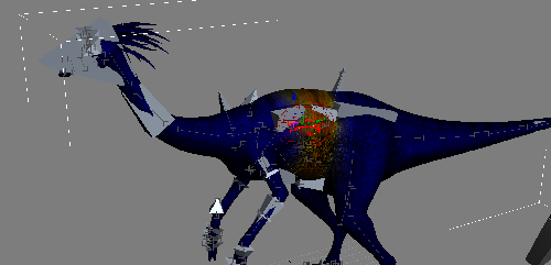 Gallimimus skin modifier edit